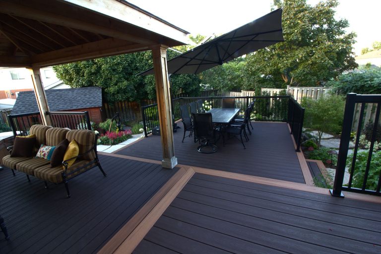 Pavilion, Deck and Stone Walkways